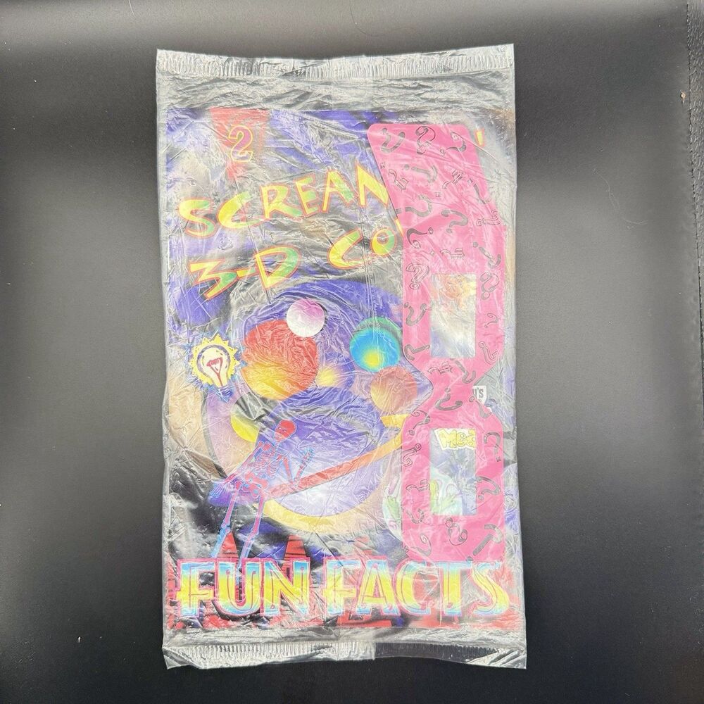 Wendy's Scream 3-D Color Book w/ ChromaDepth Glasses Vintage 1996